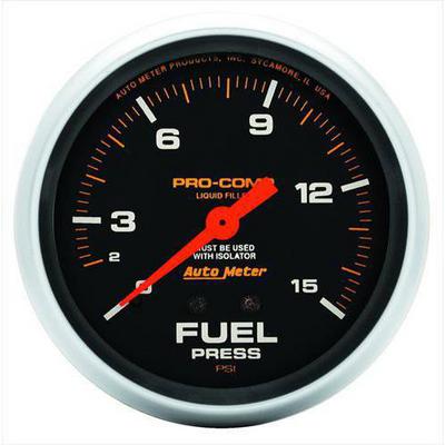 Auto Meter Pro-Comp Liquid-Filled Mechanical Fuel Pressure Gauge - 5413